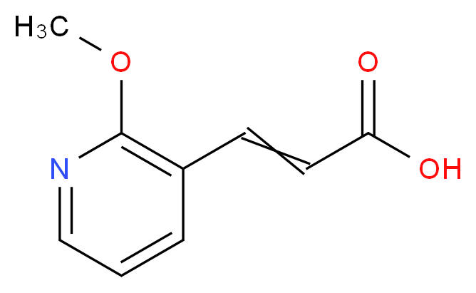 3-(2-甲氧基-3-吡啶基)丙烯酸_分子结构_CAS_131674-41-4)