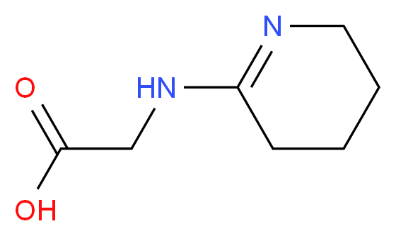 2-((3,4,5,6-tetrahydropyridin-2-yl)amino)acetic acid_分子结构_CAS_)