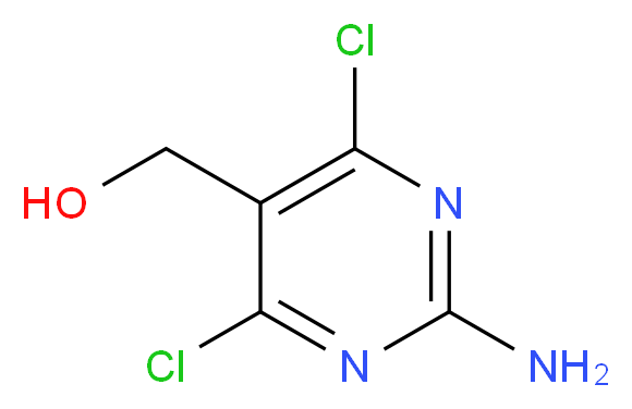 (2-Amino-4,6-dichloropyrimidin-5-yl)methanol_分子结构_CAS_850554-81-3)