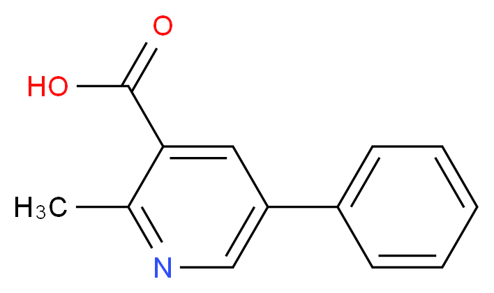 2-methyl-5-phenylnicotinic acid_分子结构_CAS_6041-97-0)