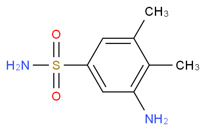 3-amino-4,5-dimethylbenzenesulfonamide_分子结构_CAS_101251-33-6)