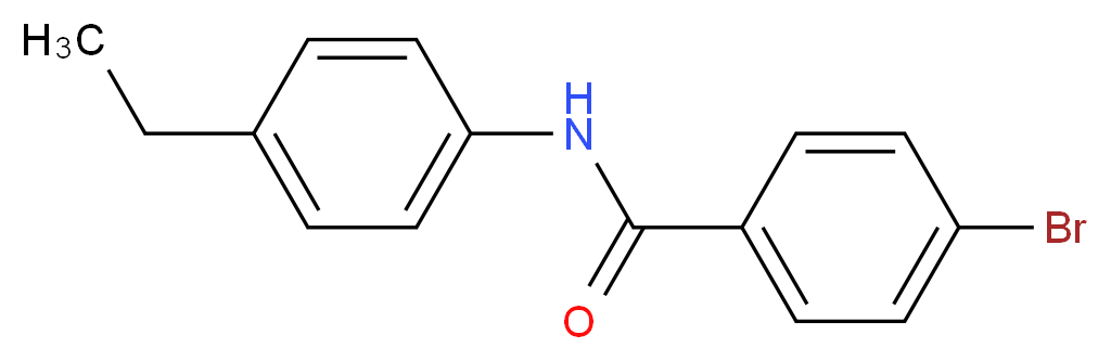 4-bromo-N-(4-ethylphenyl)benzamide_分子结构_CAS_313251-10-4