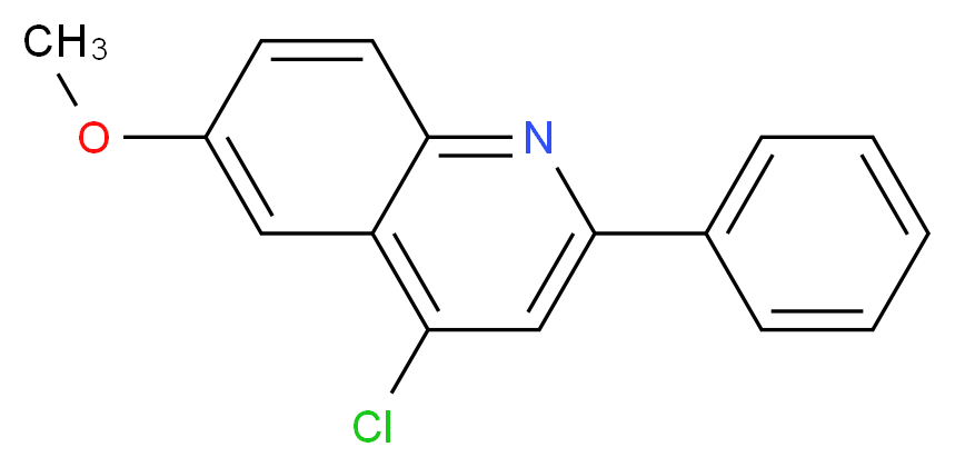 4-chloro-6-methoxy-2-phenylquinoline_分子结构_CAS_50593-72-1