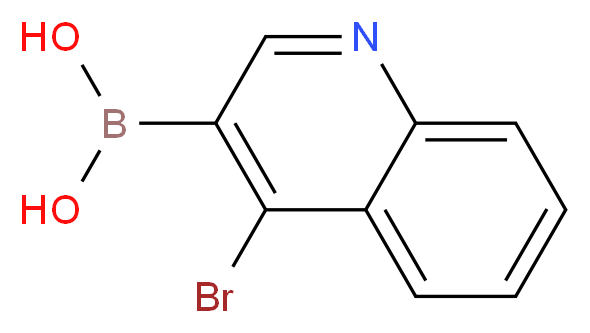 (4-bromoquinolin-3-yl)boronic acid_分子结构_CAS_745784-06-9