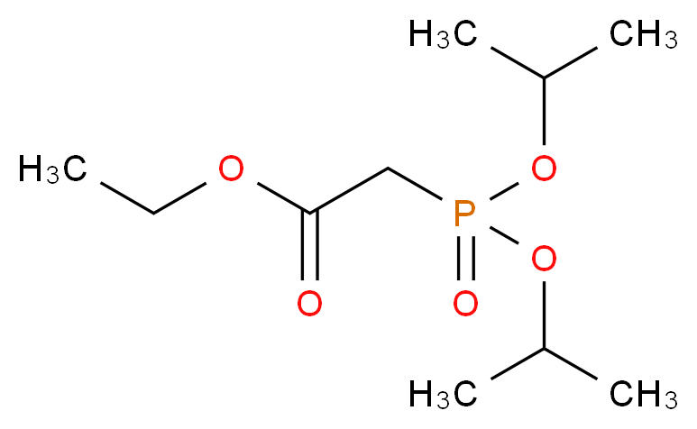 ethyl 2-[bis(propan-2-yloxy)phosphoryl]acetate_分子结构_CAS_24074-26-8