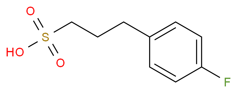 3-(4-fluorophenyl)propane-1-sulfonic acid_分子结构_CAS_1223748-33-1