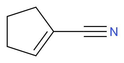 cyclopent-1-ene-1-carbonitrile_分子结构_CAS_3047-38-9