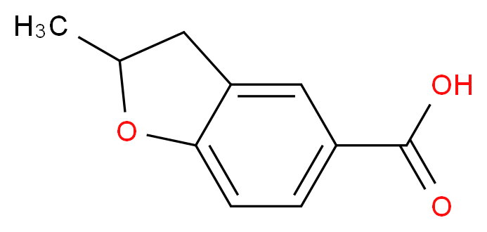 2-methyl-2,3-dihydro-1-benzofuran-5-carboxylic acid_分子结构_CAS_103204-80-4)