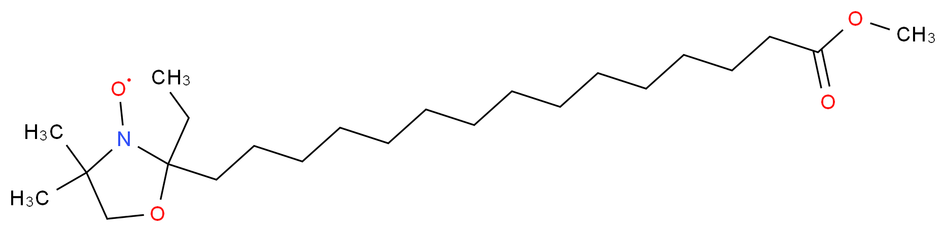 甲基 16-Doxyl-硬脂酸_分子结构_CAS_59719-53-8)