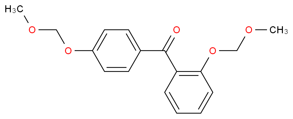 [2-(methoxymethoxy)phenyl][4-(methoxymethoxy)phenyl]methanone_分子结构_CAS_938458-72-1