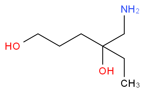 4-(aminomethyl)hexane-1,4-diol_分子结构_CAS_1214839-01-6