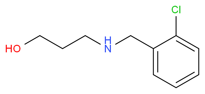 3-(2-Chloro-benzylamino)-propan-1-ol_分子结构_CAS_)