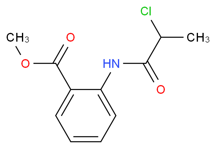 Methyl 2-[(2-chloropropanoyl)amino]benzoate_分子结构_CAS_)