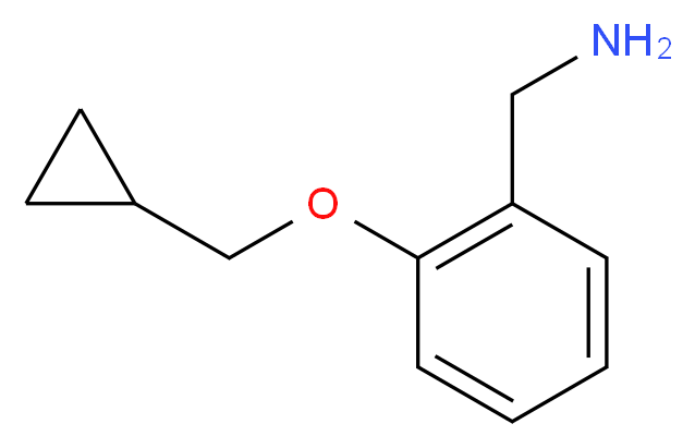 [2-(cyclopropylmethoxy)phenyl]methanamine_分子结构_CAS_771572-58-8