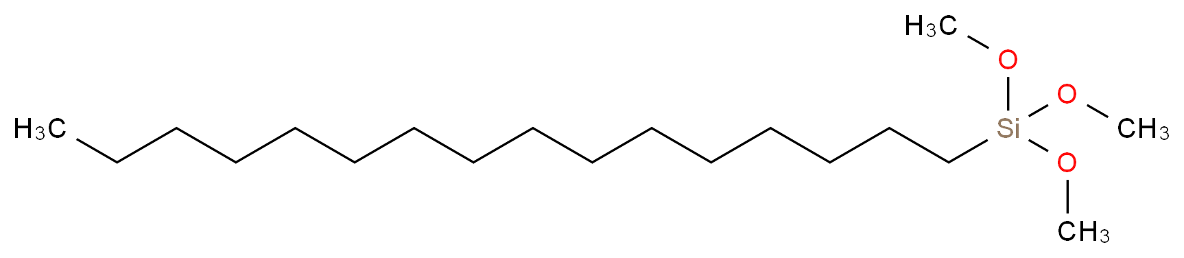 hexadecyltrimethoxysilane_分子结构_CAS_16415-12-6