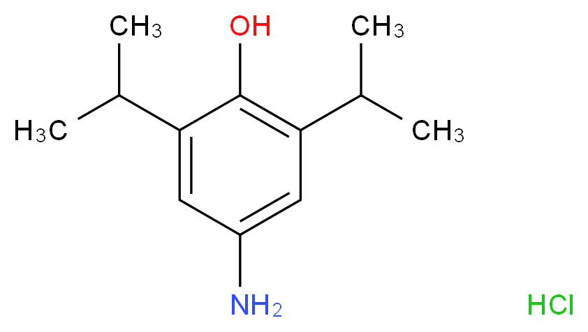 4-amino-2,6-bis(propan-2-yl)phenol hydrochloride_分子结构_CAS_100251-91-0