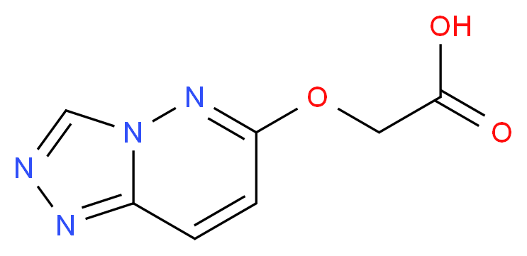 2-{[1,2,4]triazolo[4,3-b]pyridazin-6-yloxy}acetic acid_分子结构_CAS_842972-47-8