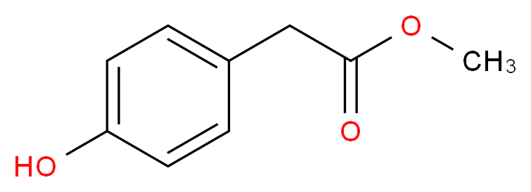 methyl 2-(4-hydroxyphenyl)acetate_分子结构_CAS_14199-15-6