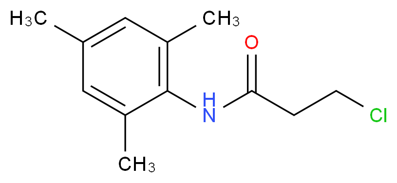 3-Chloro-N-mesitylpropanamide_分子结构_CAS_100141-43-3)