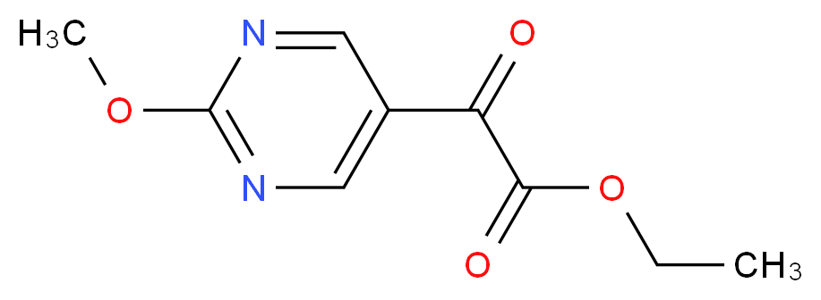 Ethyl 2-(2-MethoxypyriMidin-5-yl)-2-oxoacetate_分子结构_CAS_1346597-52-1)