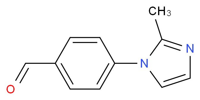 4-(2-Methyl-imidazol-1-yl)-benzaldehyde_分子结构_CAS_)