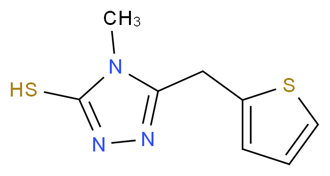 4-methyl-5-(2-thienylmethyl)-4H-1,2,4-triazole-3-thiol_分子结构_CAS_667435-87-2)