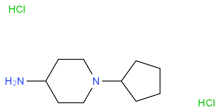 1-cyclopentylpiperidin-4-amine dihydrochloride_分子结构_CAS_952201-42-2)