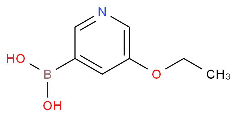 (5-ethoxypyridin-3-yl)boronic acid_分子结构_CAS_1224436-34-3