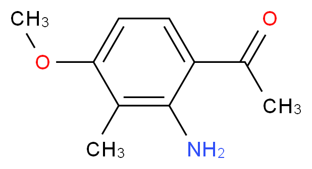 1-(2-amino-4-methoxy-3-methylphenyl)ethan-1-one_分子结构_CAS_912347-94-5