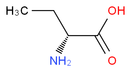 D-(-)-2-氨基丁酸_分子结构_CAS_2623-91-8)