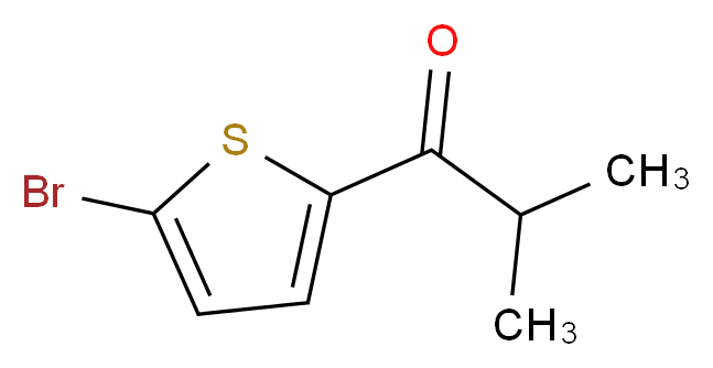 1-(5-bromothiophen-2-yl)-2-methylpropan-1-one_分子结构_CAS_32412-45-6