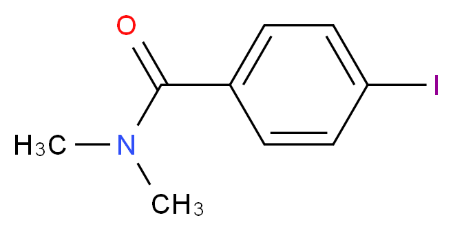 4-Iodo-N,N-dimethylbenzamide_分子结构_CAS_24167-53-1)