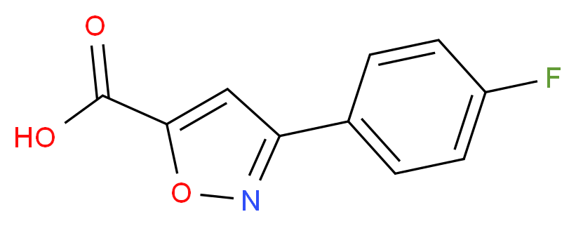 3-(4-Fluorophenyl)isoxazole-5-carboxylic acid_分子结构_CAS_618383-48-5)