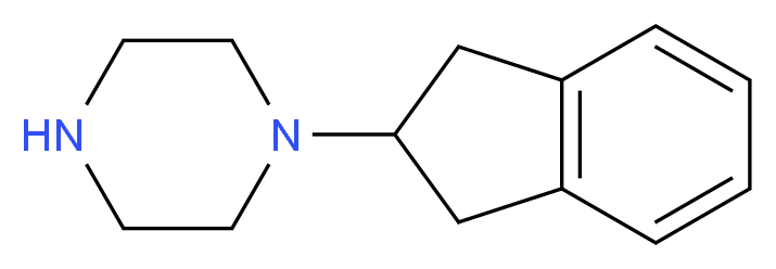 1-(2,3-dihydro-1H-inden-2-yl)piperazine_分子结构_CAS_)