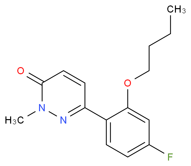 6-(2-butoxy-4-fluorophenyl)-2-methylpyridazin-3(2H)-one_分子结构_CAS_)