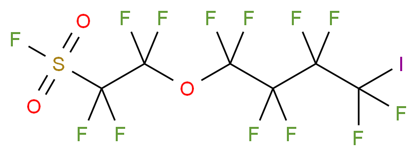 1,1,2,2-tetrafluoro-2-(1,1,2,2,3,3,4,4-octafluoro-4-iodobutoxy)ethane-1-sulfonyl fluoride_分子结构_CAS_67990-76-5