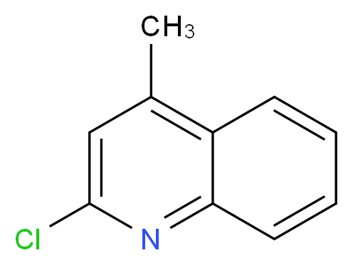 2-chloro-4-methylquinoline_分子结构_CAS_634-47-9