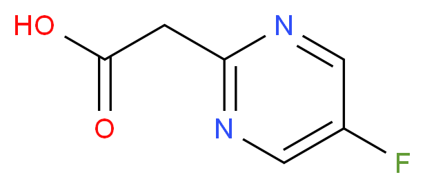 (5-Fluoropyrimidin-2-yl)acetic acid_分子结构_CAS_1196145-38-6)