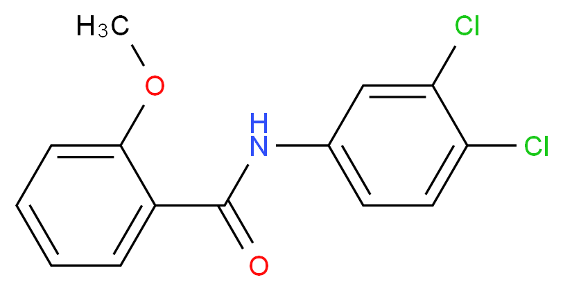 N-(3,4-Dichlorophenyl)-2-methoxybenzamide_分子结构_CAS_117367-18-7)