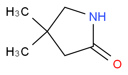 4,4-Dimethyl-2-pyrrolidinone_分子结构_CAS_66899-02-3)