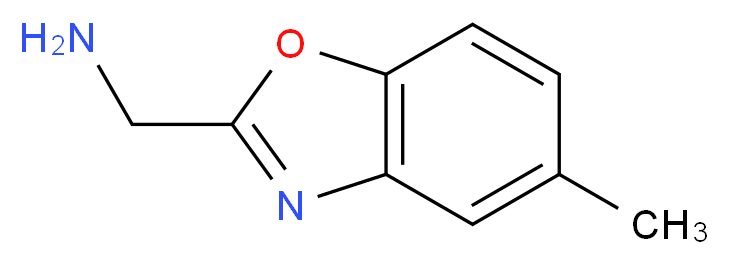 (5-METHYL-1,3-BENZOXAZOL-2-YL)METHYLAMINE_分子结构_CAS_)