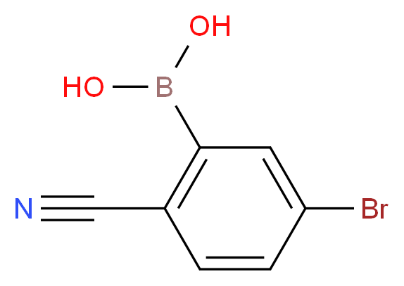 5-BROMO-2-CYANOPHENYLBORONIC ACID_分子结构_CAS_1032231-30-3)