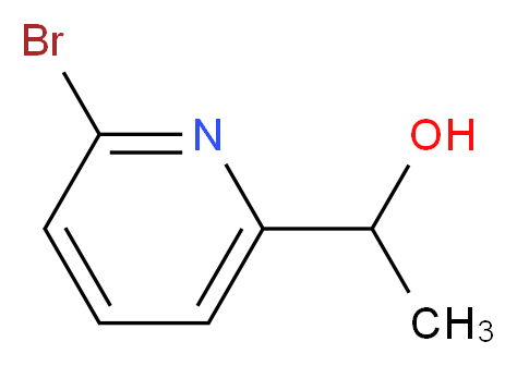 1-(6-Bromo-2-pyridinyl)-1-ethanol_分子结构_CAS_)