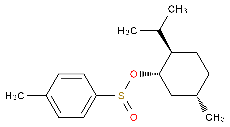 (1S,2R,5S)-(+)-薄荷醇 (R)-对甲苯亚磺酸酯_分子结构_CAS_91796-57-5)