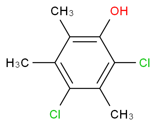 2,4-DICHLORO-3,5,6-TRIMETHYLPHENOL_分子结构_CAS_6965-74-8)