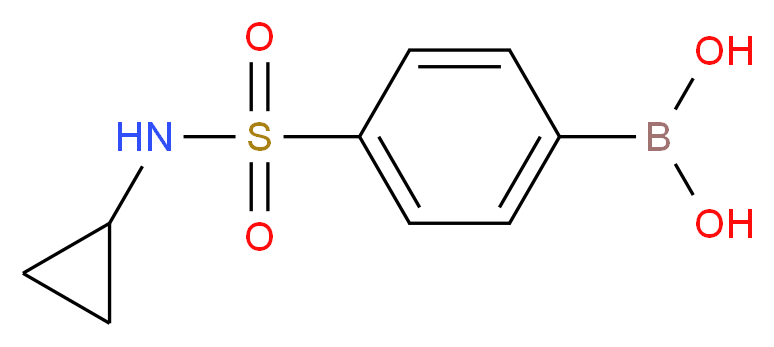 [4-(cyclopropylsulfamoyl)phenyl]boronic acid_分子结构_CAS_871329-67-8