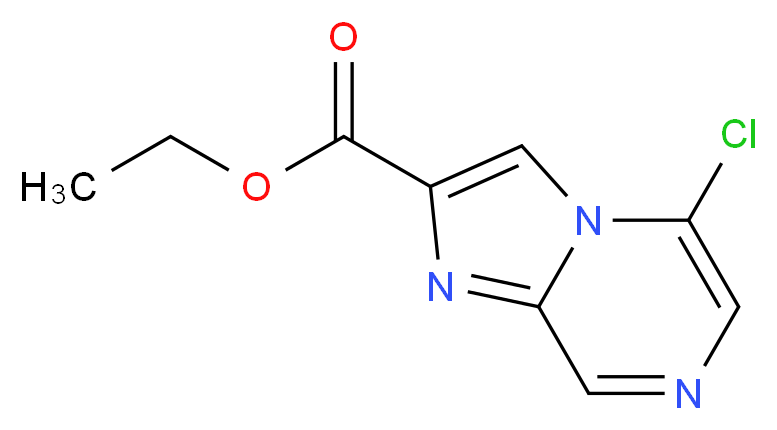 Ethyl 5-chloroimidazo[1,2-a]pyrazine-2-carboxylate_分子结构_CAS_1250999-47-3)