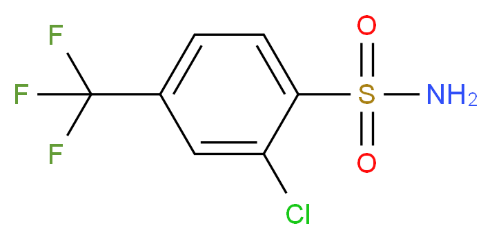 2-氯-4-(三氟甲基)苯磺酰胺_分子结构_CAS_146533-47-3)