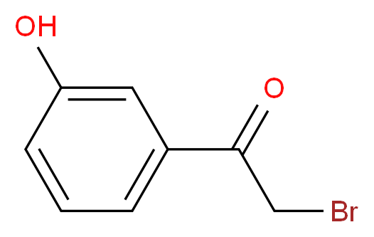 2-溴-3′-羟基苯乙酮_分子结构_CAS_2491-37-4)