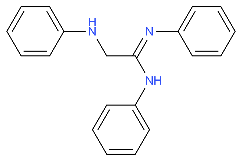 (1Z)-2-anilino-N,N'-diphenylethanimidamide_分子结构_CAS_14181-81-8)